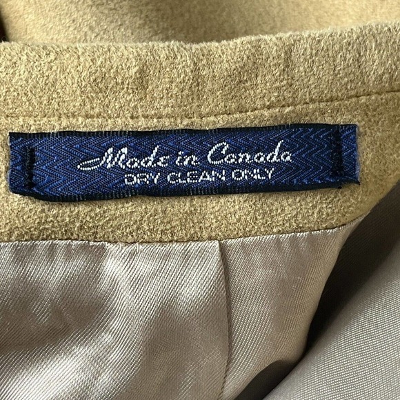 Chaps Ralph Lauren Men’s Size 40 S Blazer Sport Coat Microfiber 3 Button Camel - Picture 10 of 14